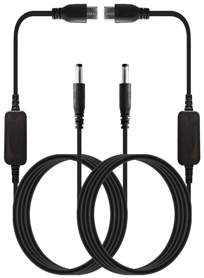 PDEEY كابل كاميرا السيارة للأطفال USB-C، محول طاقة 5V إلى 12V، موصل DC 5.5x2.5MM، 6.6 قدم، عبوة 2 - Image 1