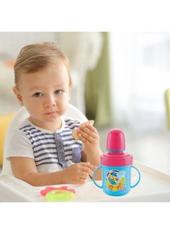 Nabhya Hippo Stainless Steel Baby Spout Sipper Cup For Kids Age 3 Months To 18 Months 250 Ml (Sky Blue)  - Image 4