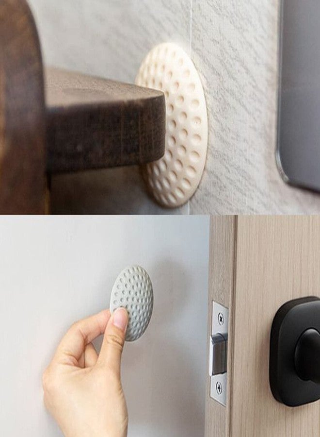 TAPUJI Door Stopper Wall for Wall Protectors, Self-Adhesive Rubber Stop from Door Knobs Rubber, Door Handle Bumper Guard Stopper, Rubber Self- Adhesive Crash pad Chair, Bathroom, Windows (12) - Image 4