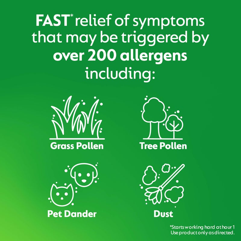 Zyrtec 24 Hour Allergy Relief Tablets, Antihistamine Indoor & Outdoor Anti Allergy Medicine + Cetirizine HCl, Relief from Runny Nose, Sneezing, & Itchy Eyes, Single Packs, 14 x 1 ct Packets - Image 5