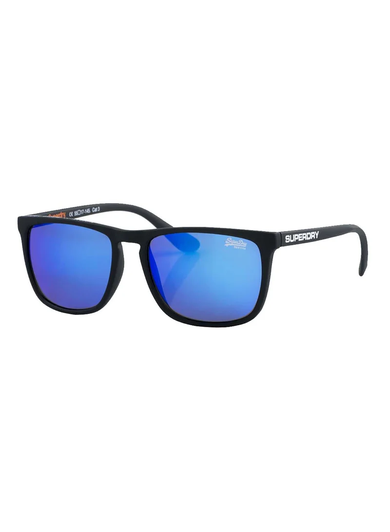Superdry SHOCKWAVE (187) Full-Rim Rectangular UV Protection Sunglasses - Blue