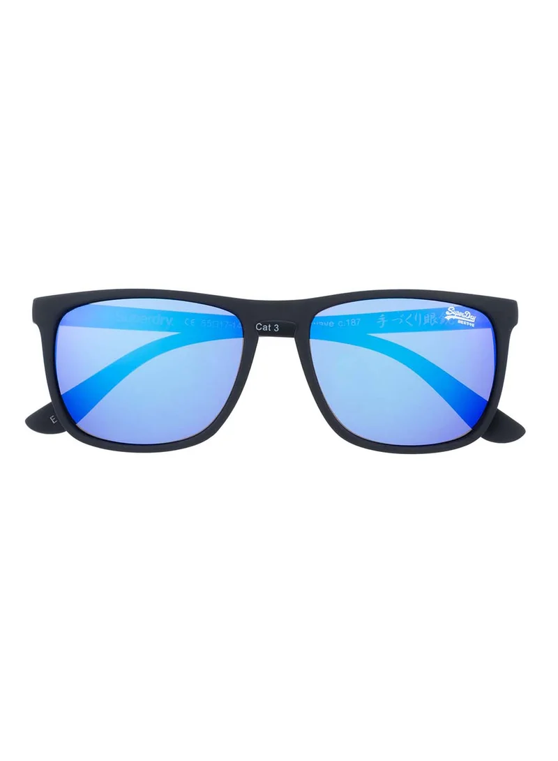 Superdry SHOCKWAVE (187) Full-Rim Rectangular UV Protection Sunglasses - Blue