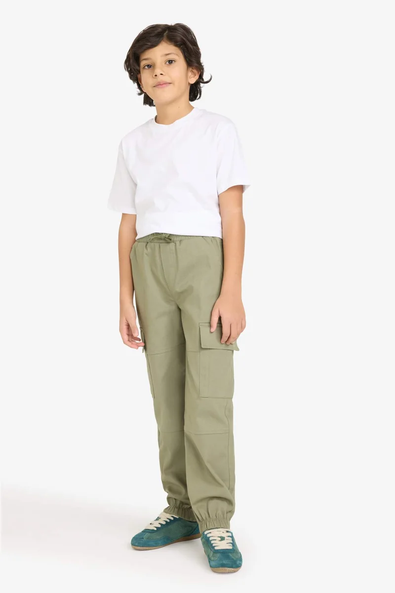 ديفاكتو Boy Cargo Jogger Gabardine Trousers