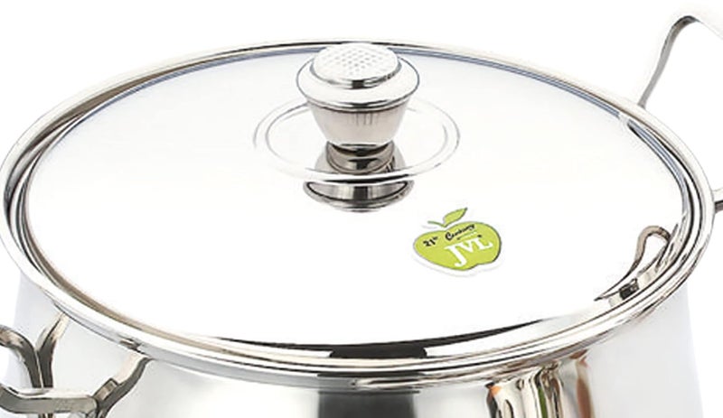JVL Stainless Steel Copper Bottom PotHandi with Lid Handle Set 850 1300 2200 ml 3Piece Copper Bottom Handi Set for Cooking 3 Piece Handi Set for Serving JVLOPCU1 - Image 5