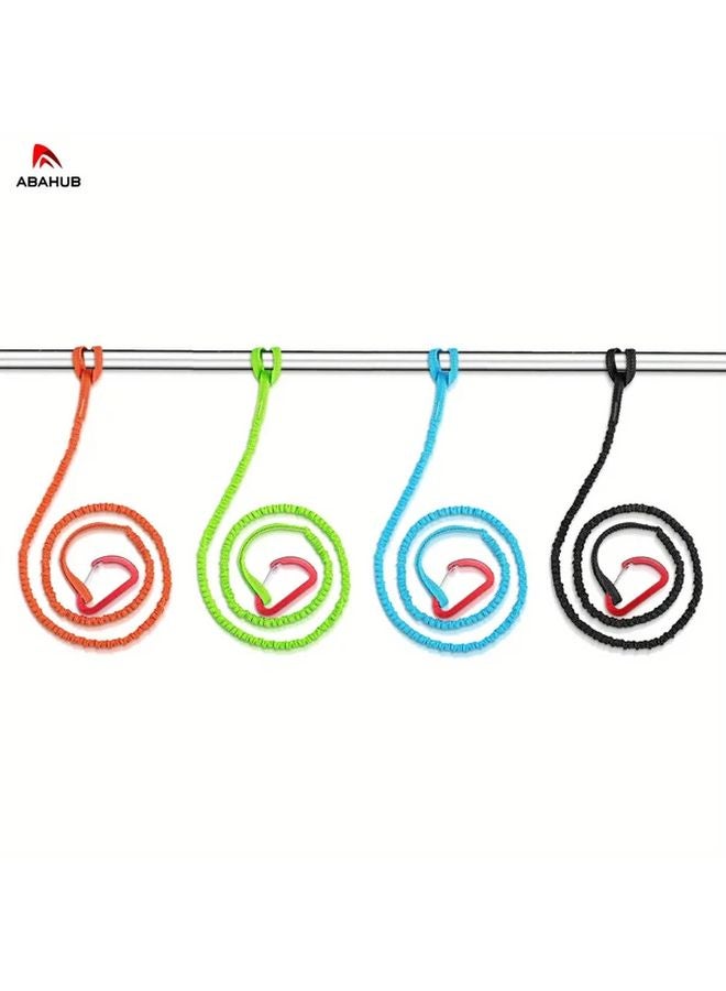 ABAHUB مجموعة من 2 رباط مجداف الكاياك باللون الأسود - Image 3