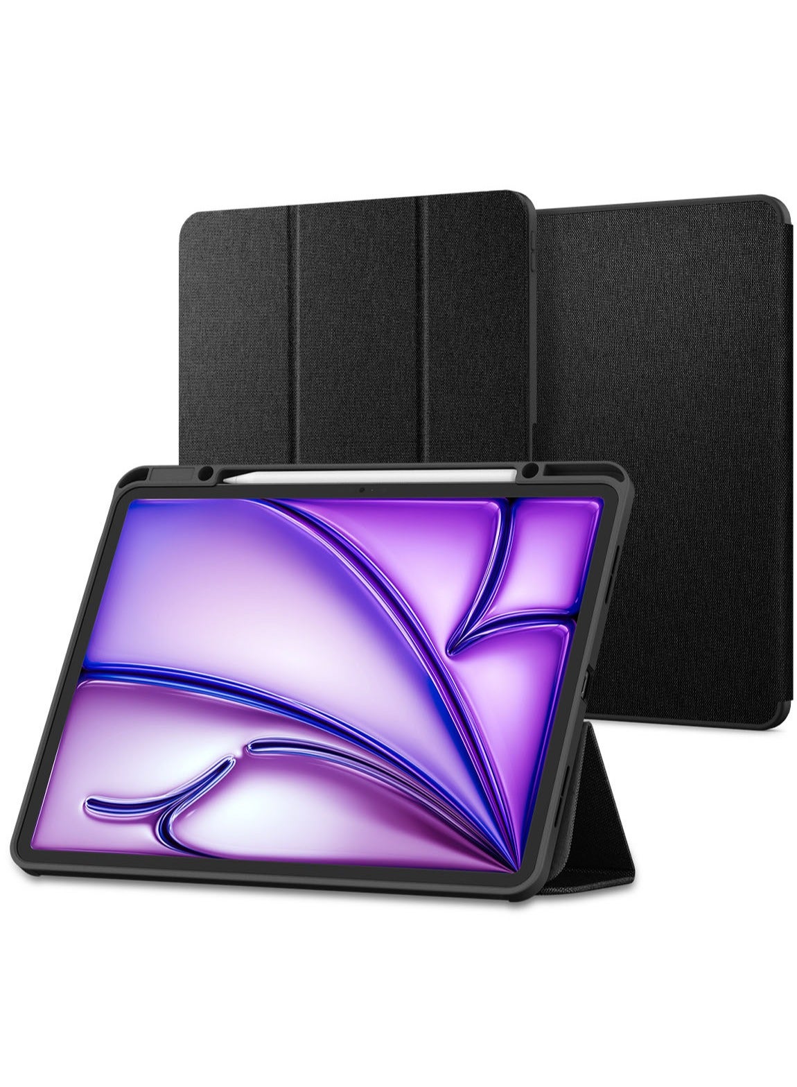 Spigen Urban Fit iPad AIR 13 inch Case Cover M3 (2025) / M2 (2024) with Pencil Holder - Black