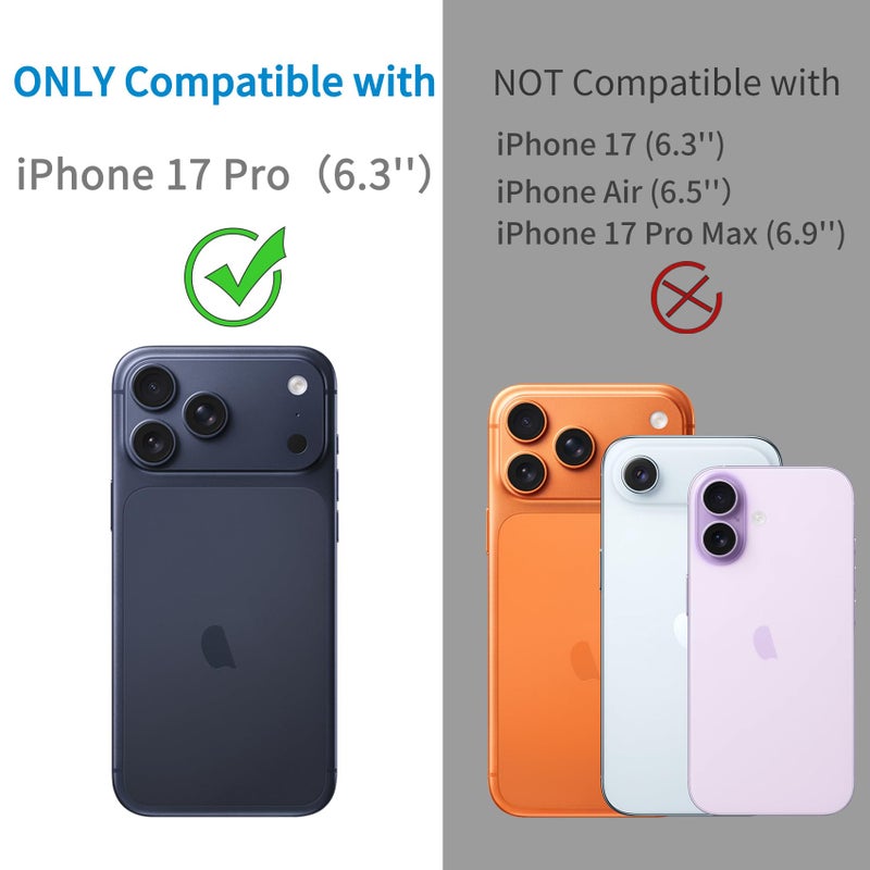 Dengduoduo 3 Pack Camera Lens Protector for iPhone 17 Pro, Tempered Glass, Ultra HD, 9H Hardness, Anti-Scratch, Case Friendly, Easy to Install [No Affect on Night Shots] - Image 2