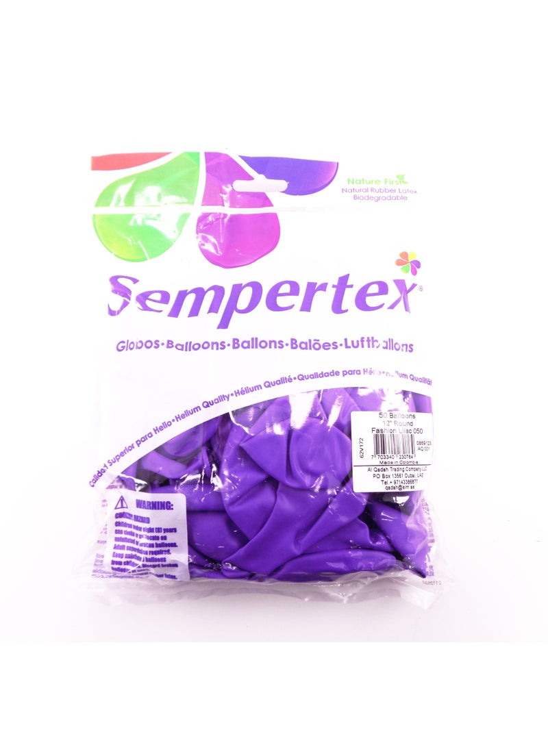 Sempertex 12-Inch Latex Balloons, Lilac - Image 2
