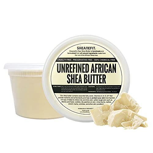Sheanefit Raw Unrefined African Shea Butter, Natural Body Butter, Soft & Smooth Daily Moisturizer For Face & Body Ivory 16oz (Pack of 1) - Image 1