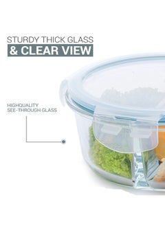 Round Glass Jar Divided into 2 Sections to Keep Food Fresh 1000ml - pzsku/Z200AADD3464DDA0260DDZ/45/_/1737530988/6e99e07b-1047-4e58-831b-d4cdd6754042