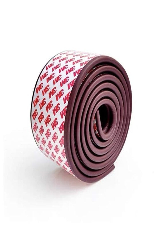 KUCHIFY Child Safety Edge and Corner Protector Baby Proofing Foam Cushion Guard with Strong Adhesive for Sharp Furniture Edges - Soft, Durable Roll (Brown, Pack of 1) - Image 1