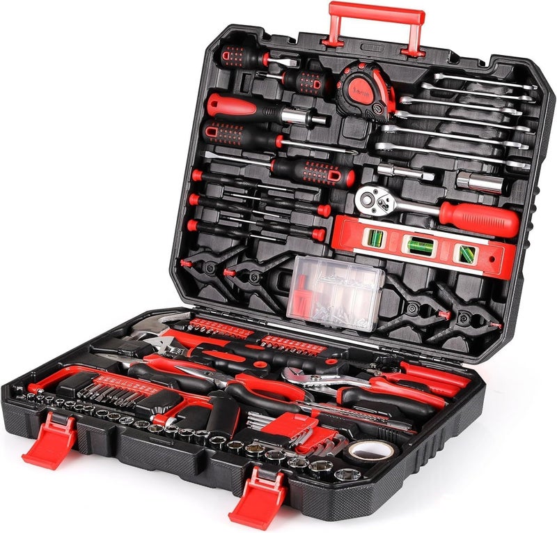 TLGREEN 198 Piece Home Tool Set - Portable Mechanic Basic Hand Repair Tool Kit with Storage Box - Image 1