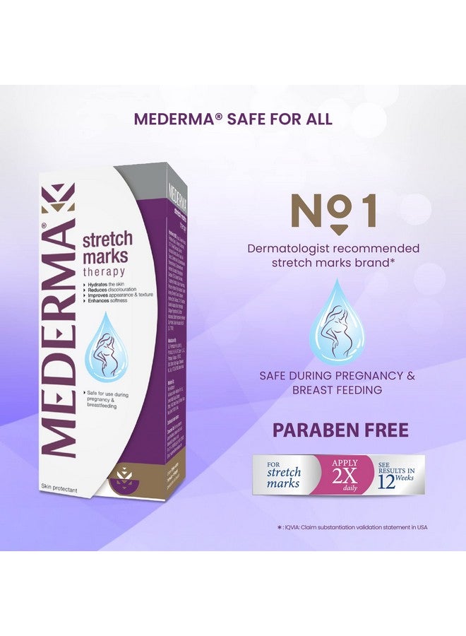 Mederma Stretch Marks Therapy | Stretch Mark Cream For Women & Men | Anti Stretch Mark Cream During & After Pregnancy (25G) - Image 3