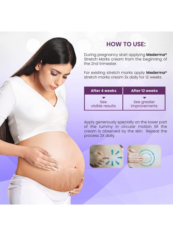 Mederma Stretch Marks Therapy | Stretch Mark Cream For Women & Men | Anti Stretch Mark Cream During & After Pregnancy (25G) - Image 4