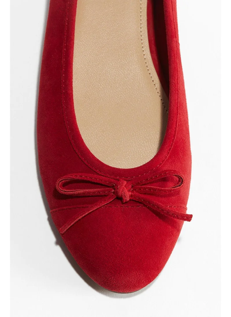H&M Leather ballet pumps