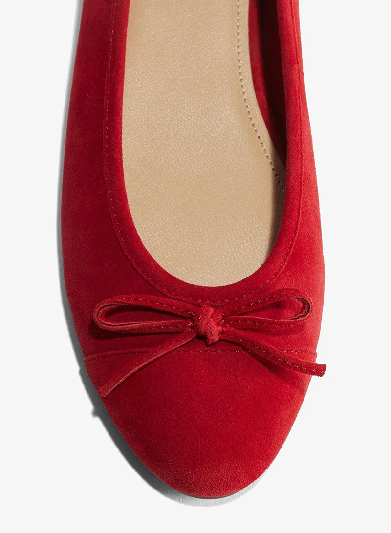 H&M Leather ballet pumps