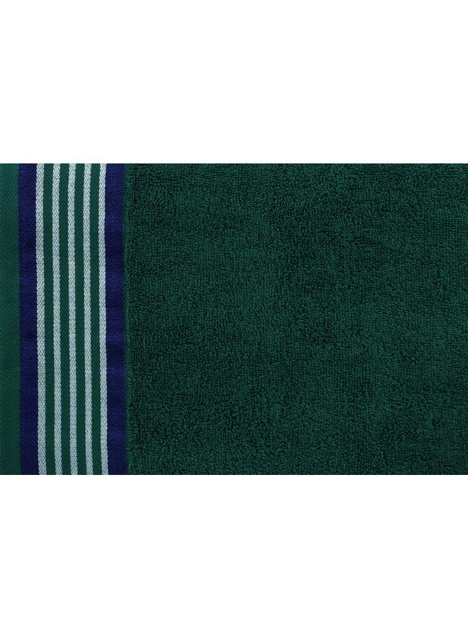 Casa Copenhagen He & She Collection 2 Pieces Cotton Extra Soft Large Bath Towel (70 x 140 cm) - Green & Sodalite Blue - Image 4