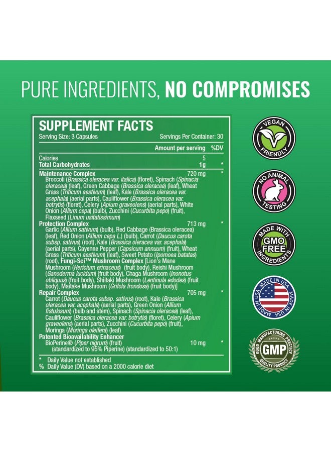 Approved Science Fruits & Veggies - 42 Whole Fruit and Veggie Supplement - Enhanced Health & Vitality - Daily Natural Vitamins, Minerals, Antioxidants - 180 Capsules Each - 2-Month Supply - Image 5