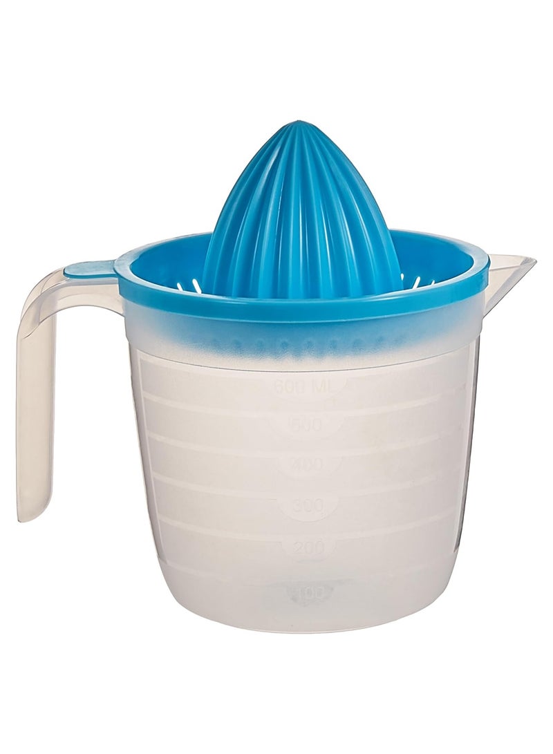 بلاستيك فورت عصارات حمضيات بلاستيكية - عصارة برتقال، عصارة ليمون، عصارة ليمون حامض، إبريق قياس بسعة 600 مل - Image 1