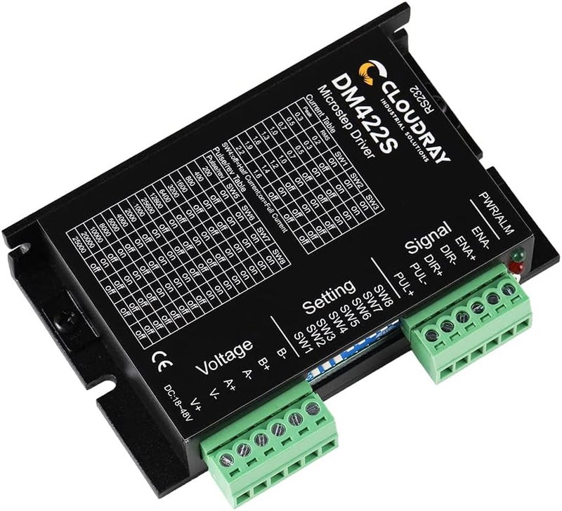 Cloudray 2-Phase Stepper Motor Driver DM422S 0.3-2.2A 18-48VDC 1/128 for CNC Nema 17 Stepper Motor - Image 1