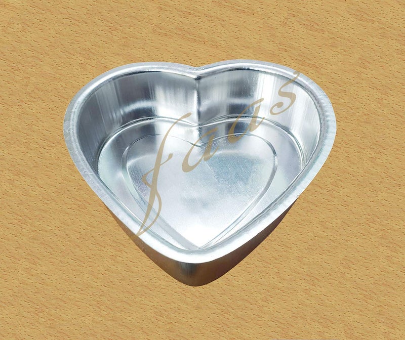 faas Bakeware Aluminium Heart Shape Cake Mould 7 Inch Silver - Image 4