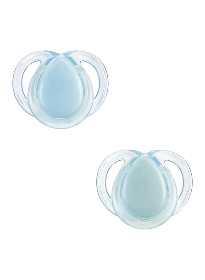 tommee tippee Pack Of 2 Night Time Soother, 0 - 6 Months - Assorted - Image 1