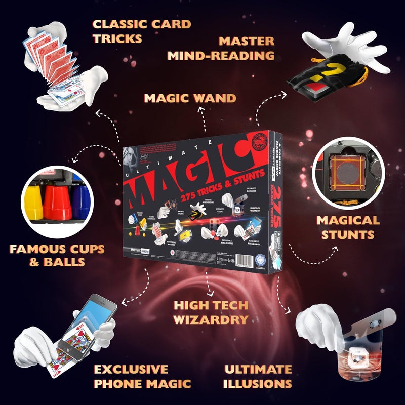 Marvin's Magic Marvins Magic  275 Ultimate Magic Tricks  Full Set  Kids Toys for Birthday  275 MindBlowing Tricks  Illusions Included  Age 8 - Image 3