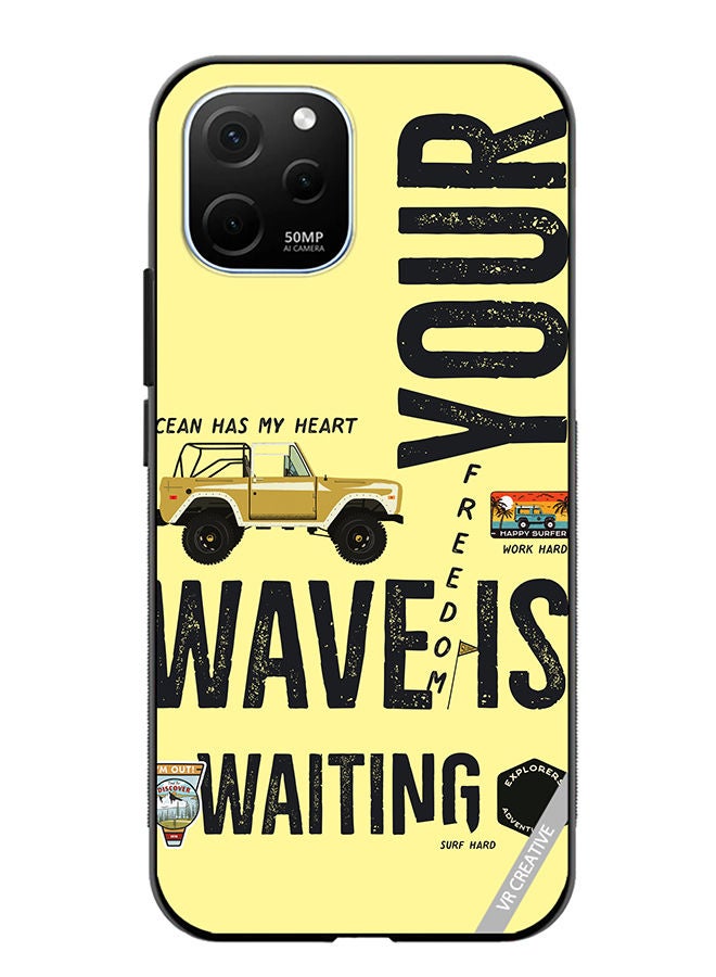 VR CREATIVE Protective Case Cover For Huawei Enjoy 50z Your Wave Is Waiting Design Multicolour - Image 1