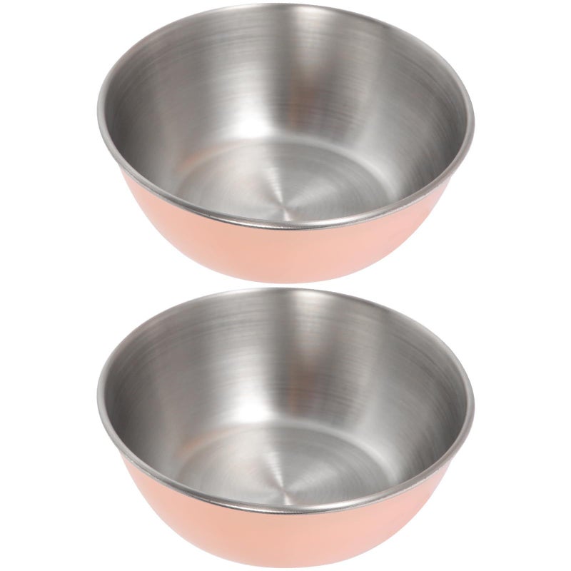 Stainless Steel Round Sauce Dishes Set Small Dipping Bowls For Sushi - Image 2
