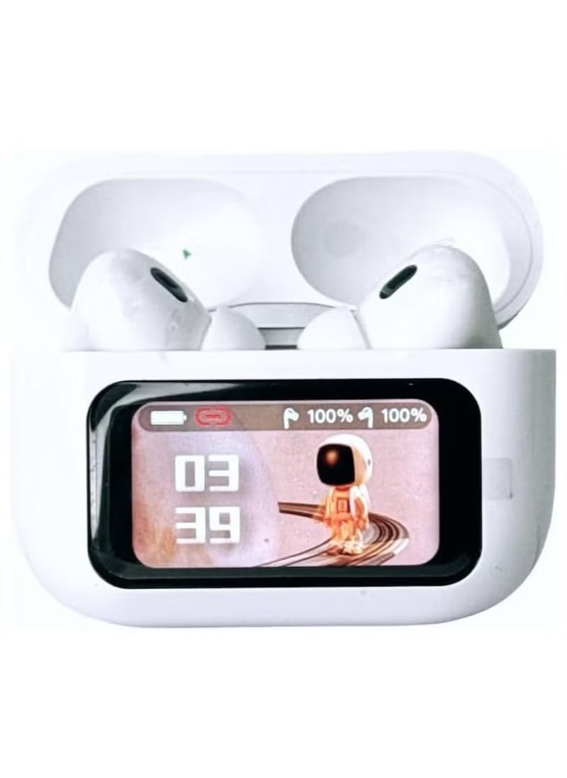 TIGER - A9 Pro Touch Screen Wireless Headphones | Bluetooth 5.3 TWS Earbuds with Active Noise Cancellation | Sport In-Ear Earphones with Charging Case | Hi-Fi Stereo, Built-in Mic, Long Battery Life, Waterproof, Comfortable Fit for All-Day Use | Ideal for Sports & Exercise - Image 1