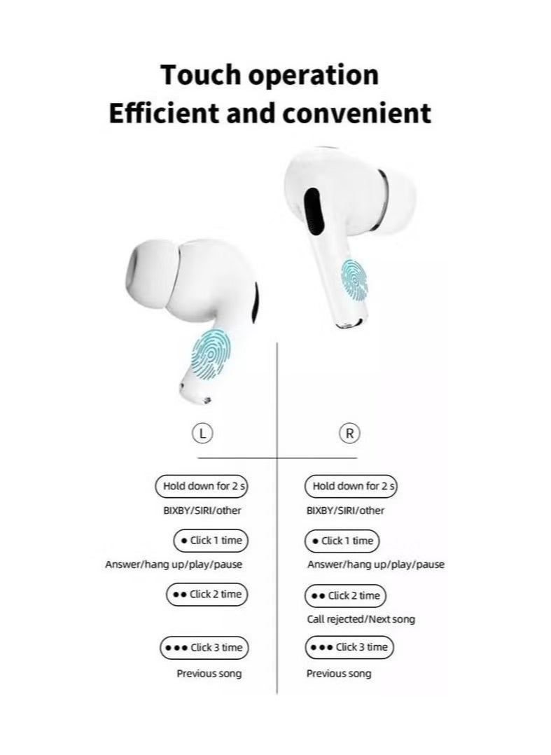 TIGER - A9 Pro Touch Screen Wireless Headphones | Bluetooth 5.3 TWS Earbuds with Active Noise Cancellation | Sport In-Ear Earphones with Charging Case | Hi-Fi Stereo, Built-in Mic, Long Battery Life, Waterproof, Comfortable Fit for All-Day Use | Ideal for Sports & Exercise - Image 1