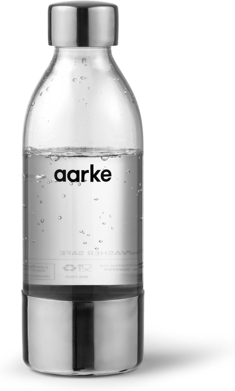 Aarke Extra PET Stainless Steel Reusable Bottle for Carbonator l, ll, and 3, BPA-Free and Non-Toxic, 650 mL/22 fl oz (2-Pack) - Image 4