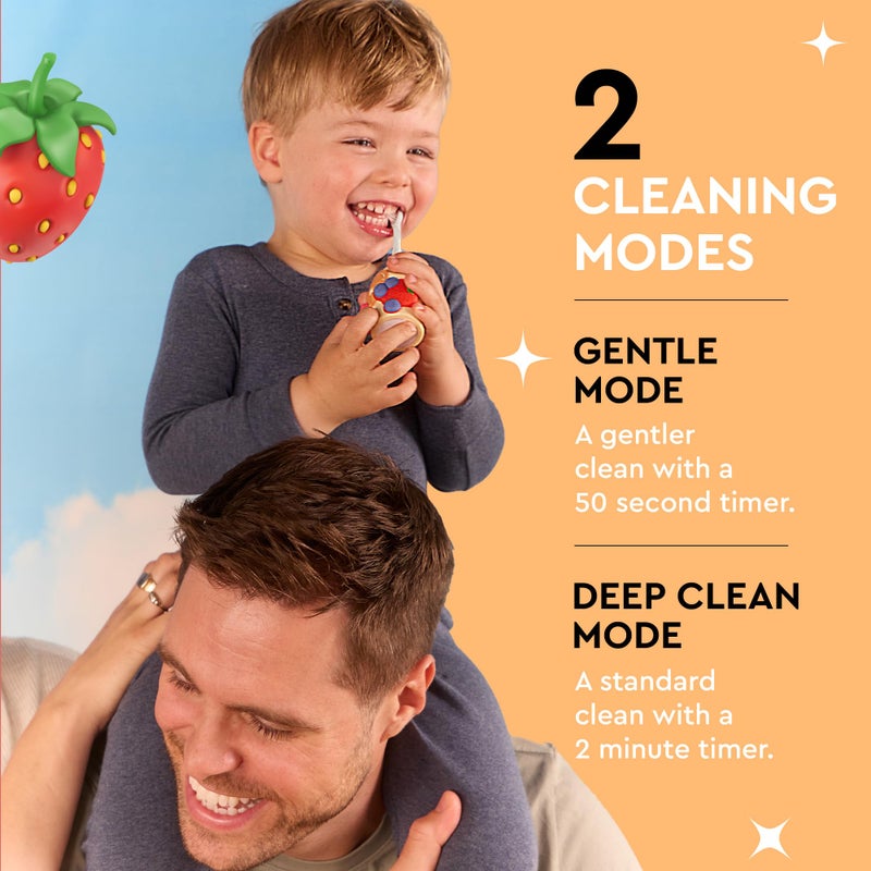 Boka Kids Sonic Electric Toothbrush - Rechargeable Sonic Powered Toothbrush - Food Grade Silicone Bristles for Deep Cleaning - Dentist Recommended Oral Care - U Brush and Nylon Brush Set - Image 5