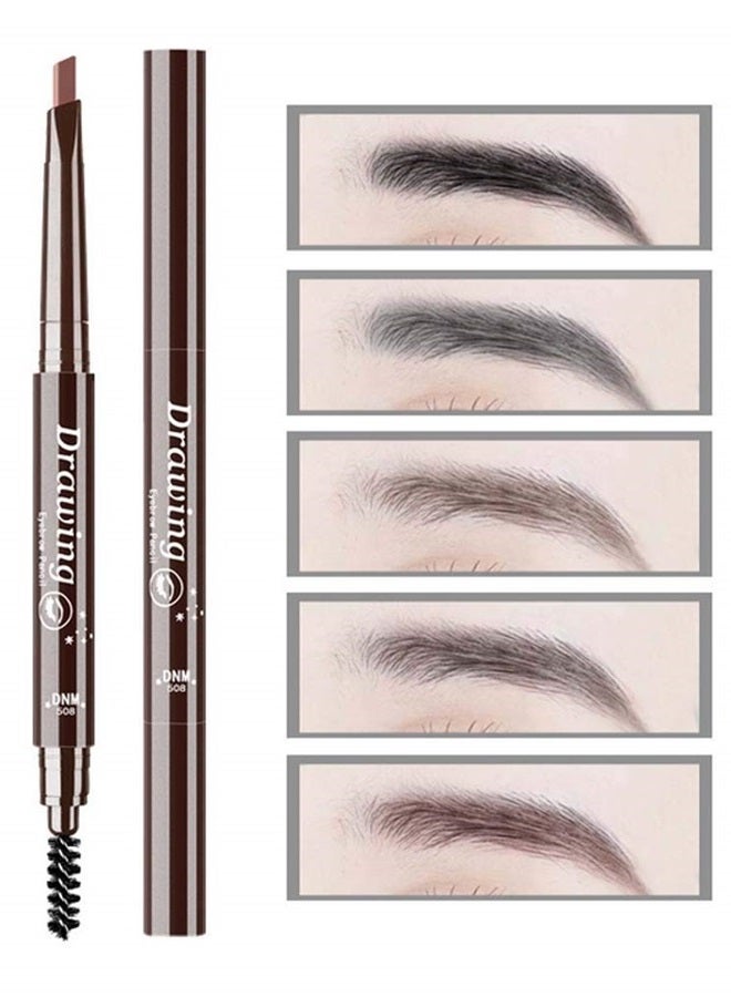 LINXI Eyebrow Pencil Longlasting Waterproof Durable Automaric Liner Eyebrow 5 Colors to Choose ,Natural Eyebrows that Last For a Long Time (brown)