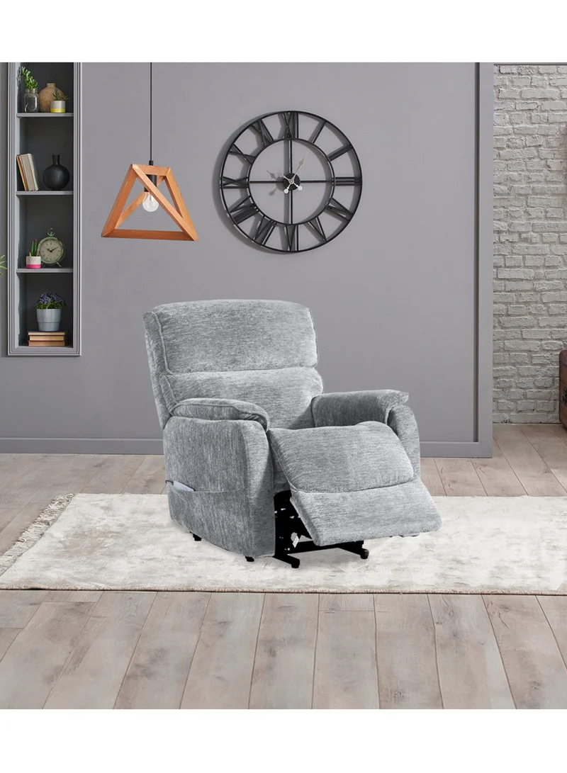 ميكاسا ميكاسا كرسي استرخاء كهربائي مزود برأس مائل اللون رمادي K70296BM-L1-1EL