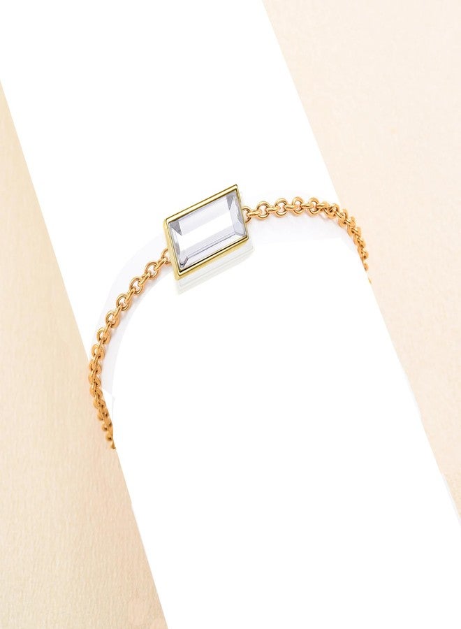 RIPFEVURN Bar Cremation Jewelry Urn Bracelet for Ashes for Women Small Glass Cube Memorial Ashes Keepsake Link Bracelet(Gold-White) - Image 4