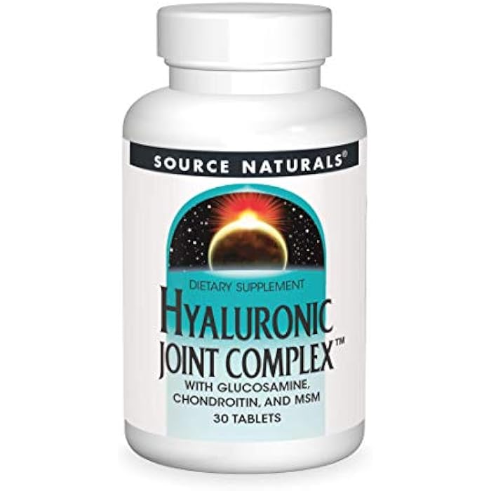 Source Naturals Hyaluronic Joint Complex with Glucosamine, Chondroitin & MSM - 30 Tablets - Image 1
