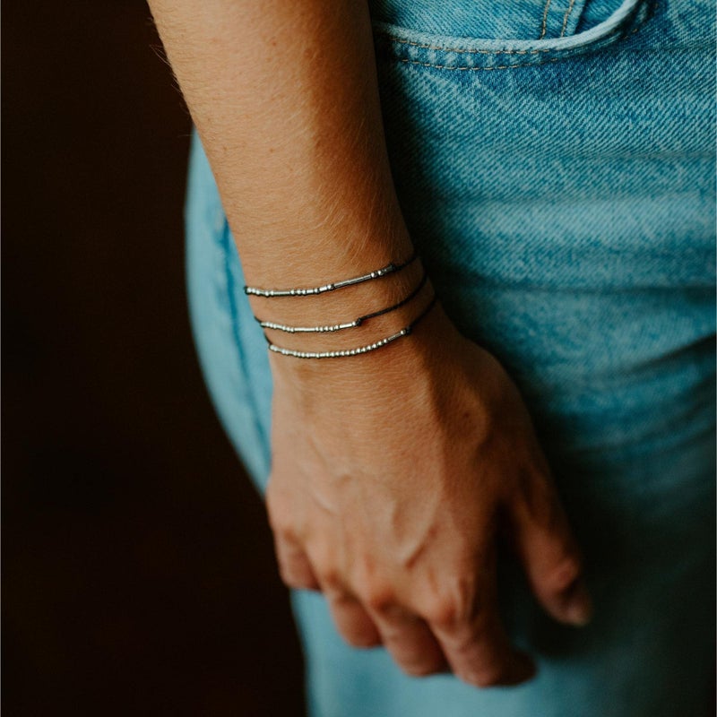Loved Creations Morse Code Bracelets for Women, Psalm 118:14 Christian Bible Verse Bracelets, Scripture S925 Sterling Silver Inspirational Faith Jewelry, Religious Gifts for Women - Image 3
