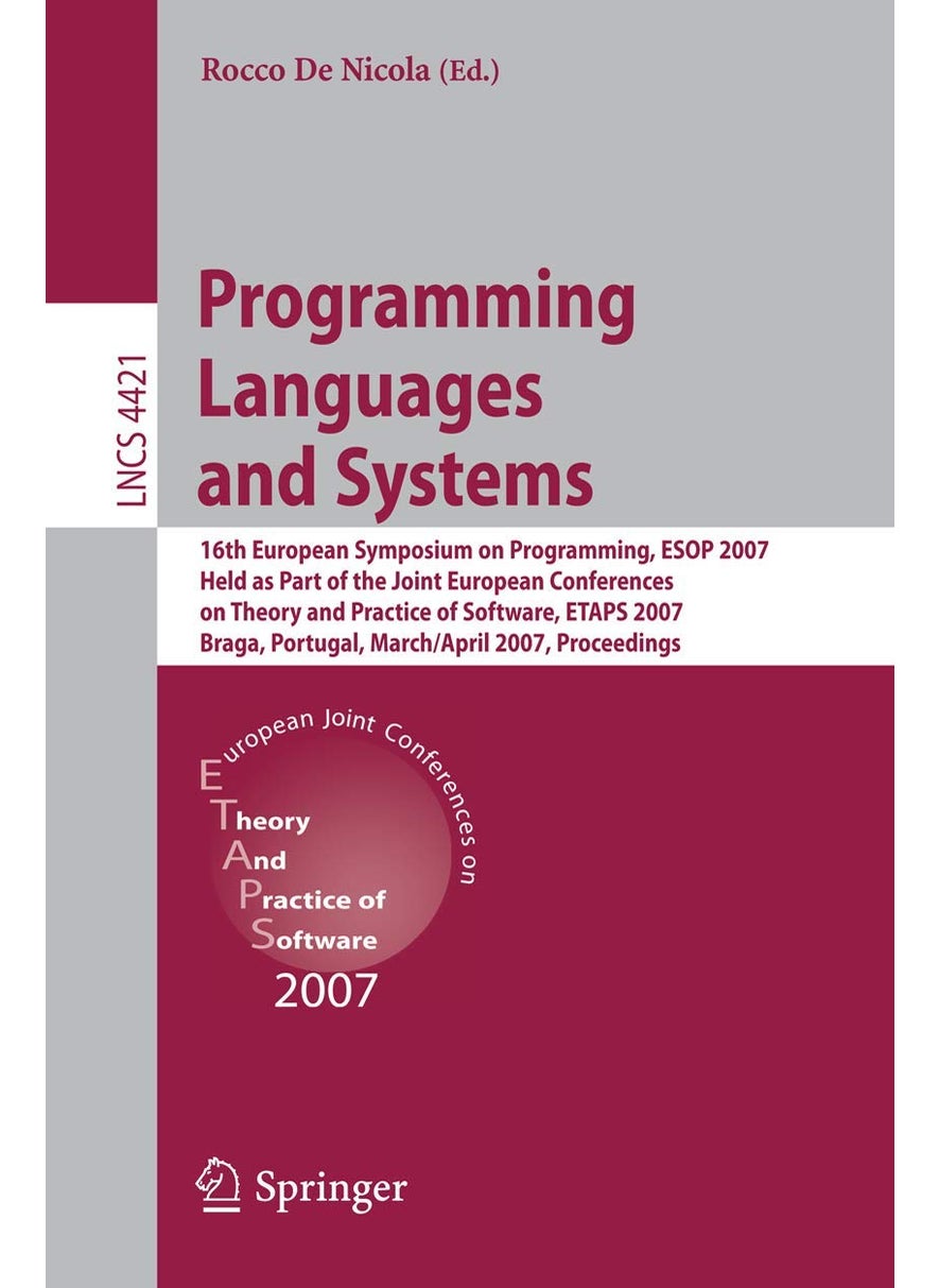 Programming Languages and Systems: 16th European Symposium on Programming, ESOP 2007, 
