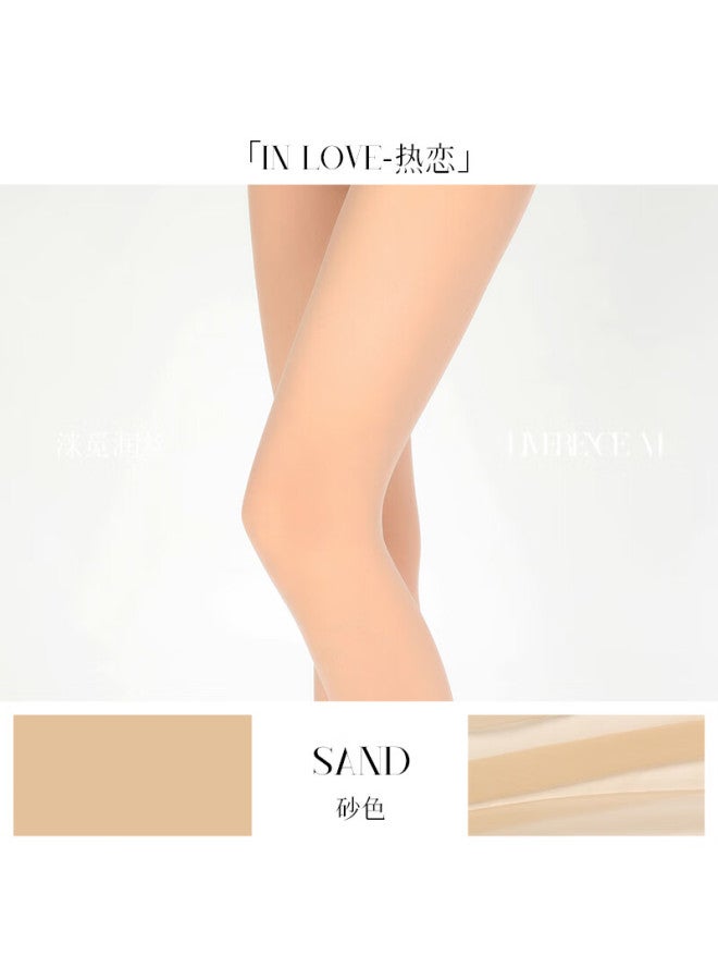 Limerence M Tights With Gusset Autumn Winter Warm Leggings Sand Color 80d 1 Pair L - Image 4