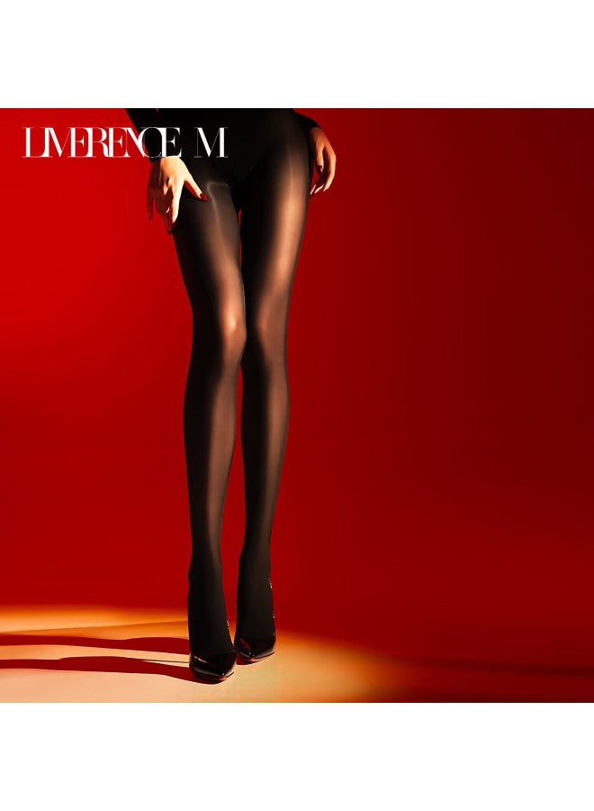 Limerence M Tights With Gusset Autumn Winter Warm Leggings Sand Color 80d 1 Pair L - Image 2