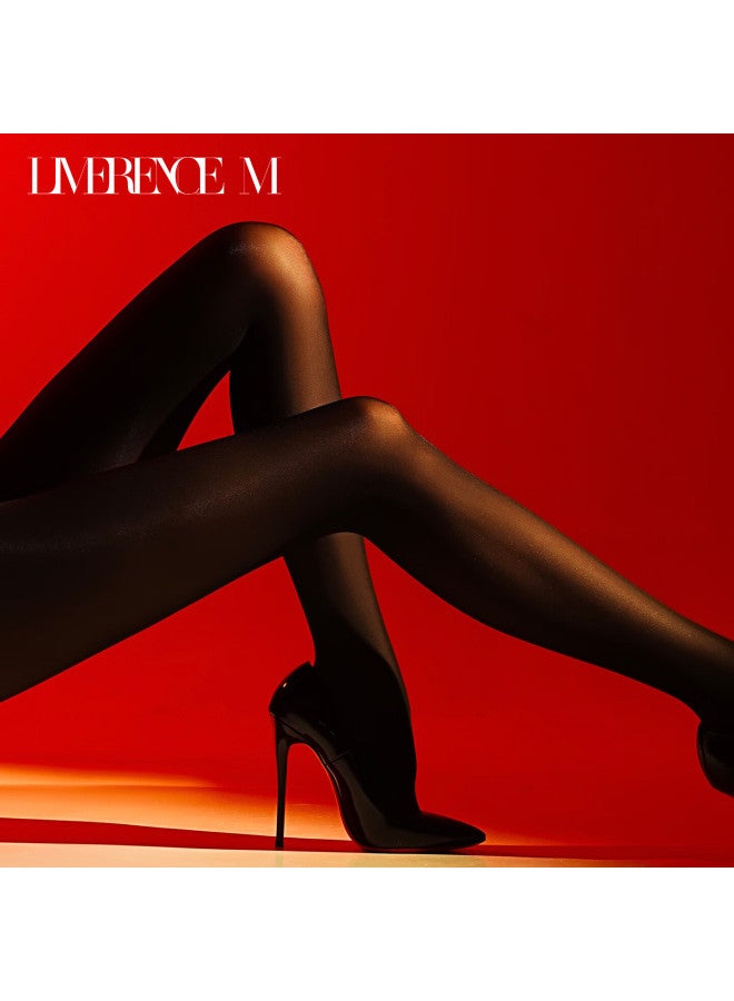 Limerence M Tights With Gusset Autumn Winter Warm Leggings Sand Color 80d 1 Pair L - Image 1