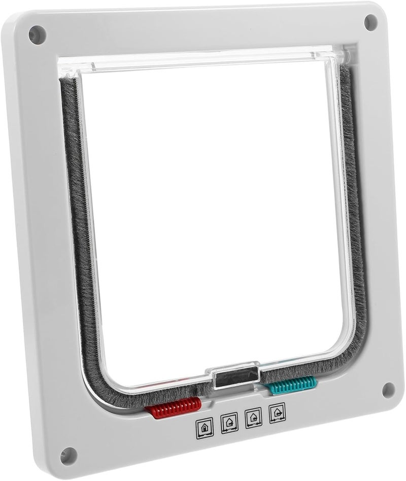 POPETPOP Cat Window Door Weatherproof Pet Door Locking Mechanism for Cats Auto-Sensing Easy to Install - Image 1