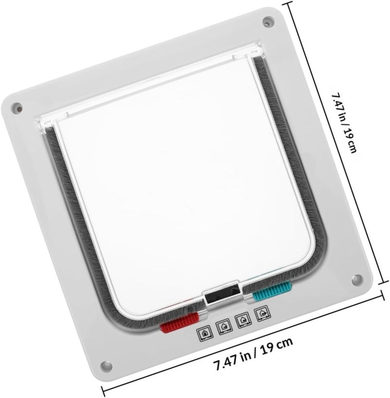 POPETPOP Cat Window Door Weatherproof Pet Door Locking Mechanism for Cats Auto-Sensing Easy to Install - Image 2