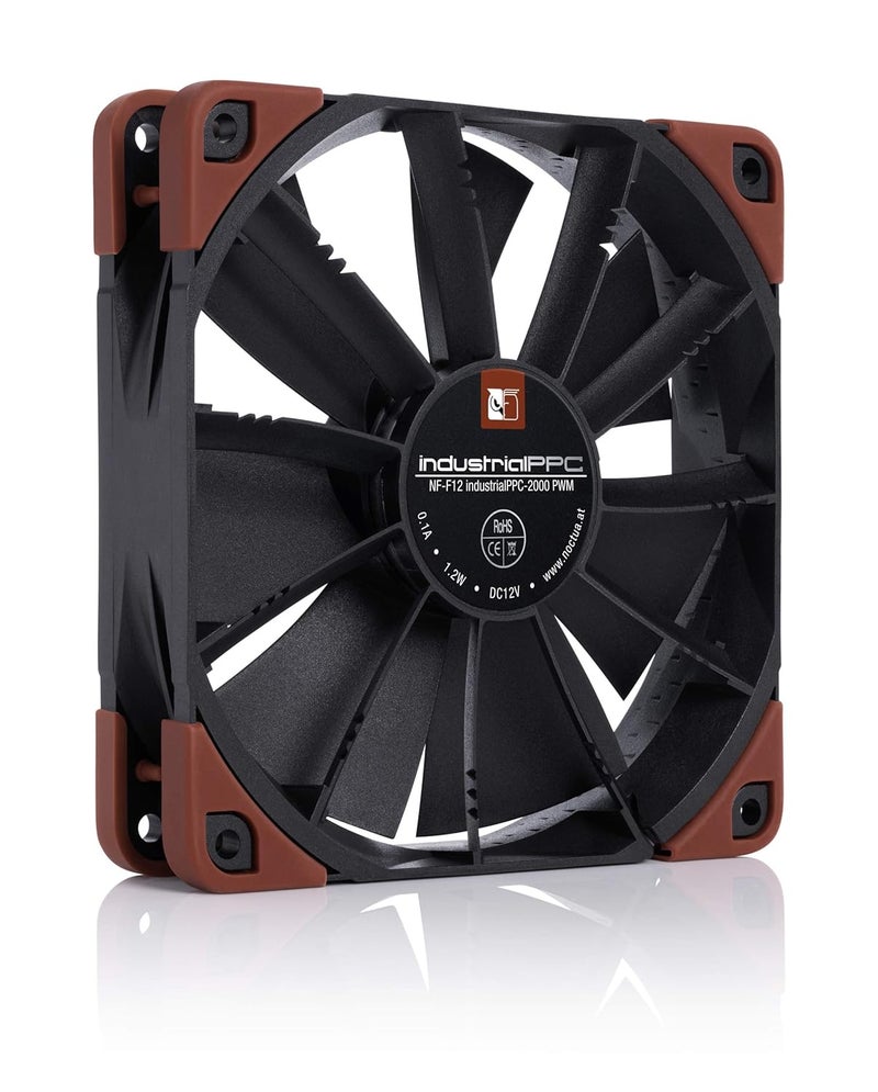 Noctua NFF12 iPPC2000 PWM Heavy Duty Fan 4Pin 2000 RPM 120mm Black - Image 2