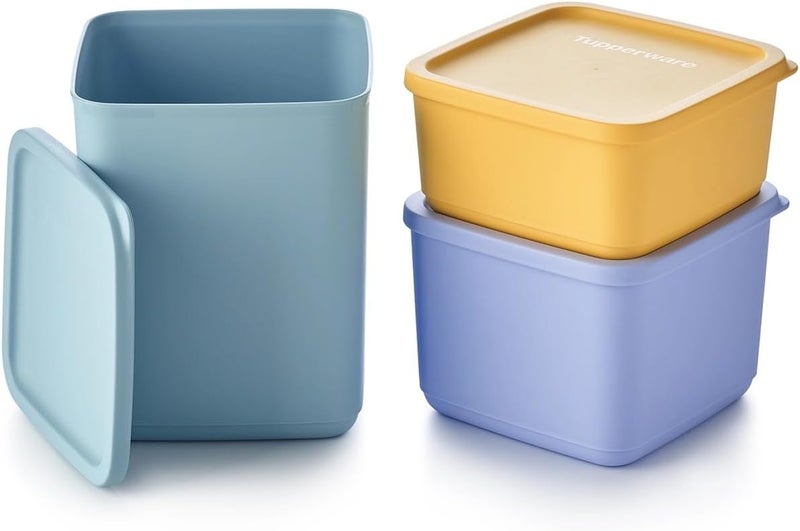 Tupperware مجموعة مربعات متداخلة (مجموعة من 3) - Image 1