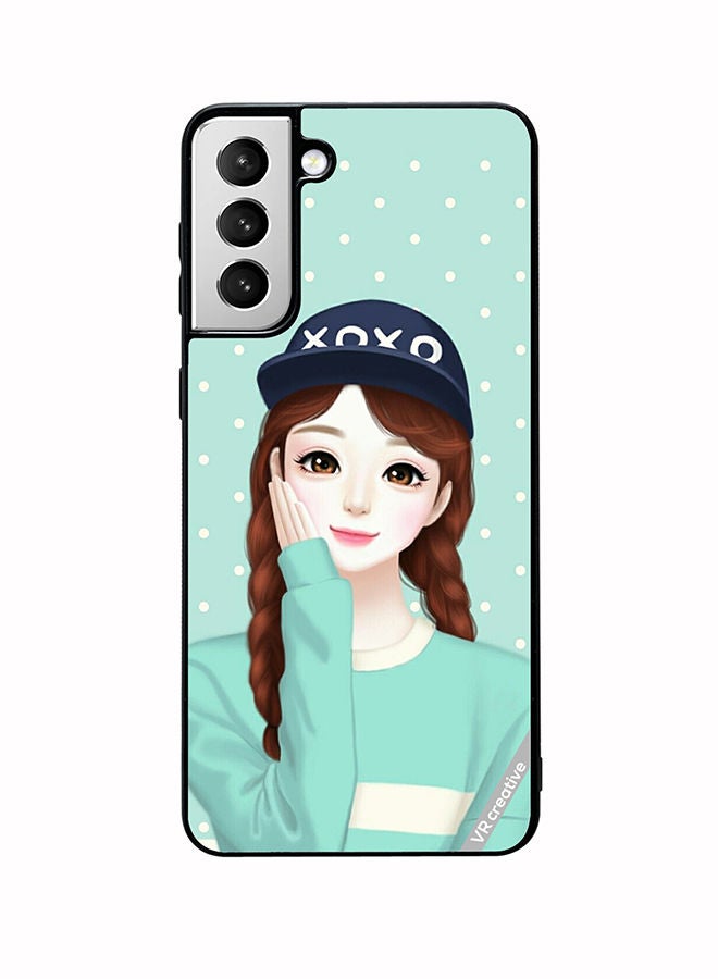 VR CREATIVE Protective Case Cover For Samsung Galaxy S22 Plus 5G Xoxo Girl Design Multicolour - Image 1