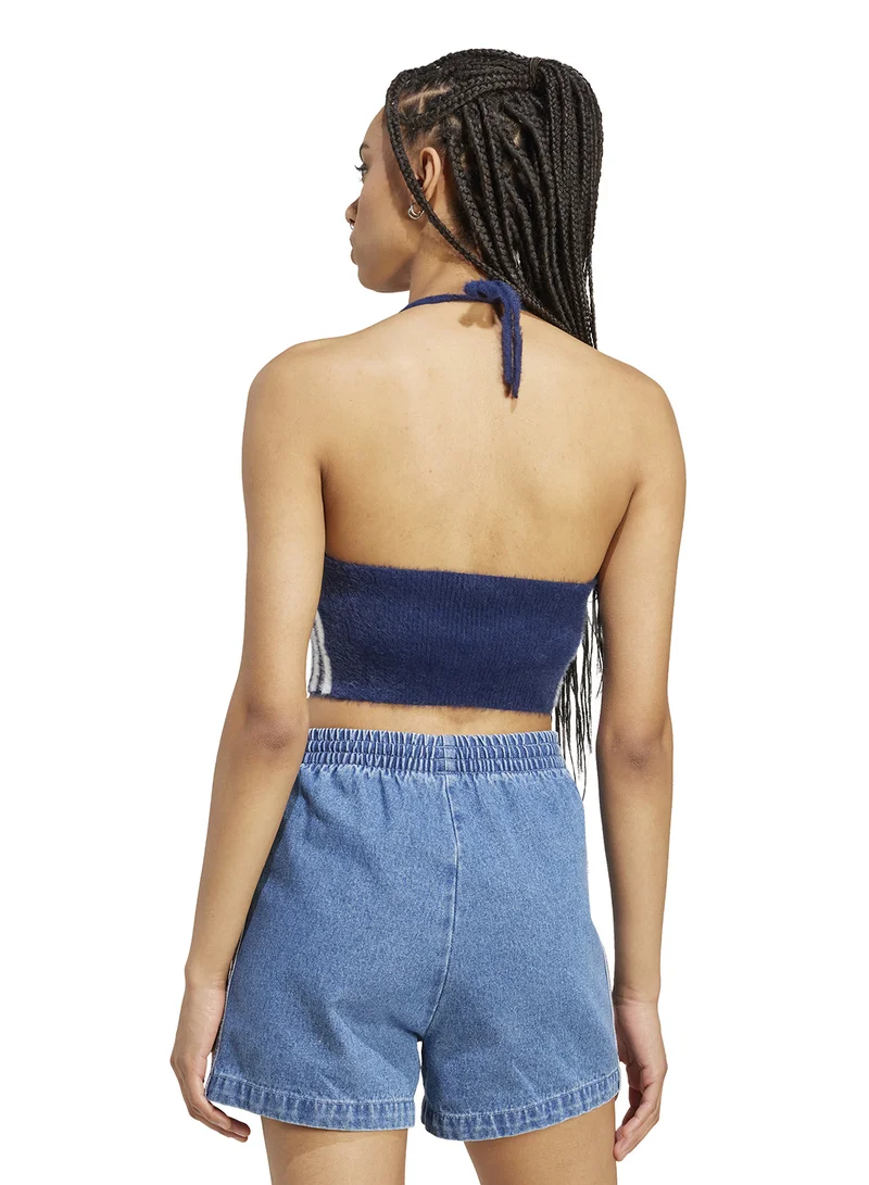 adidas Originals Fluffy Knitted Halter Top