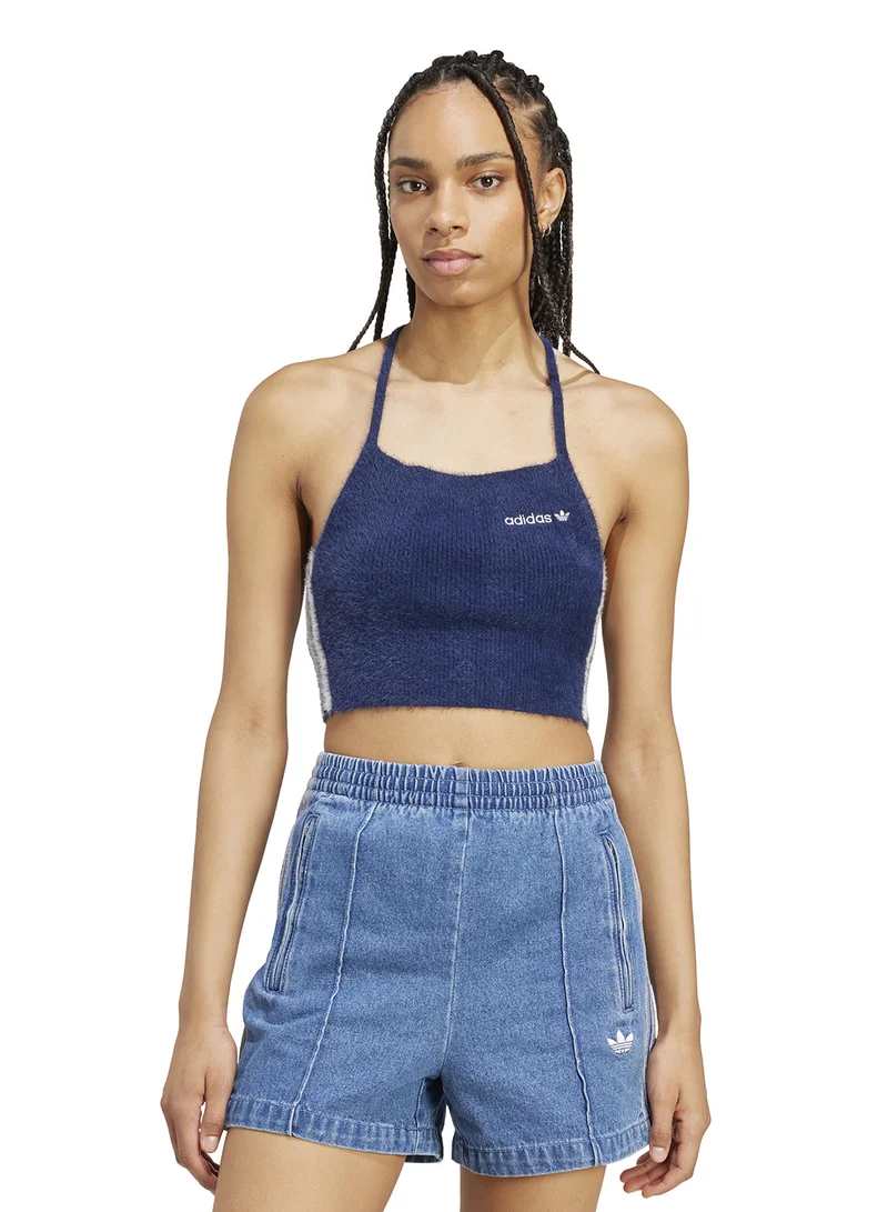 adidas Originals Fluffy Knitted Halter Top