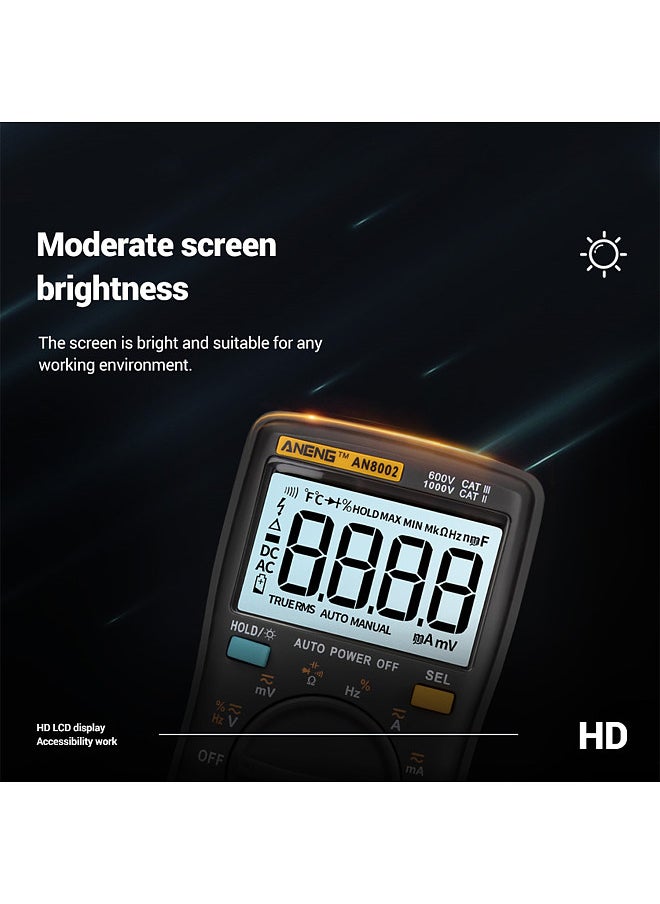 ANENG - AN8002 6000 Counts True RMS Multifunctional Digital Multimeter Voltmeter Ammeter Handheld Mini Universal Meter High Accuracy Measure Temperature AC/DC Voltage AC/DC Current Resistance - Image 1